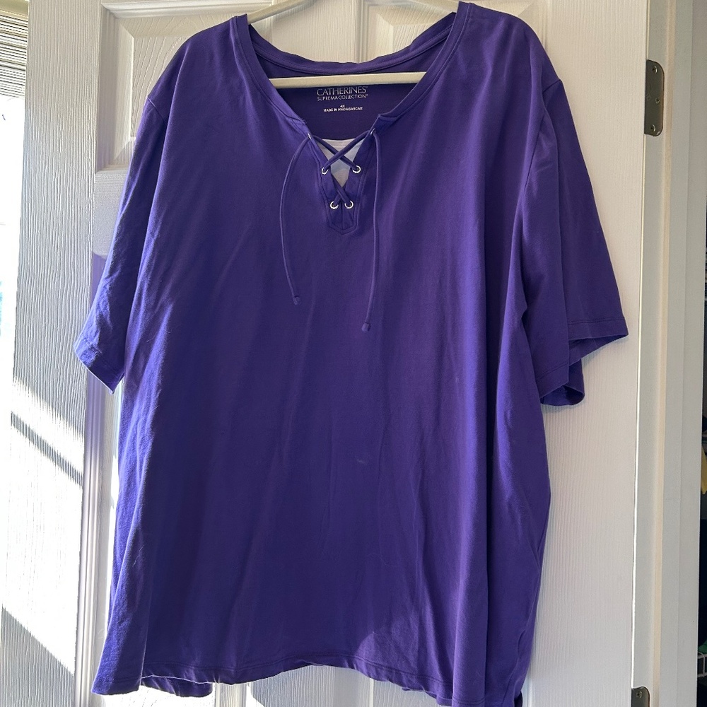 Catherines Suprema 4x Lace-Up Tee
